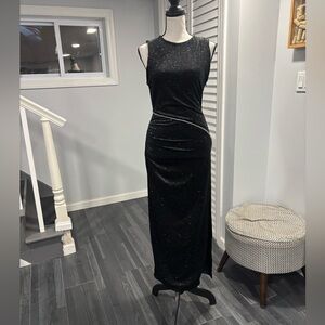 Zara Elegant , black and silver, zipper on the side, small size